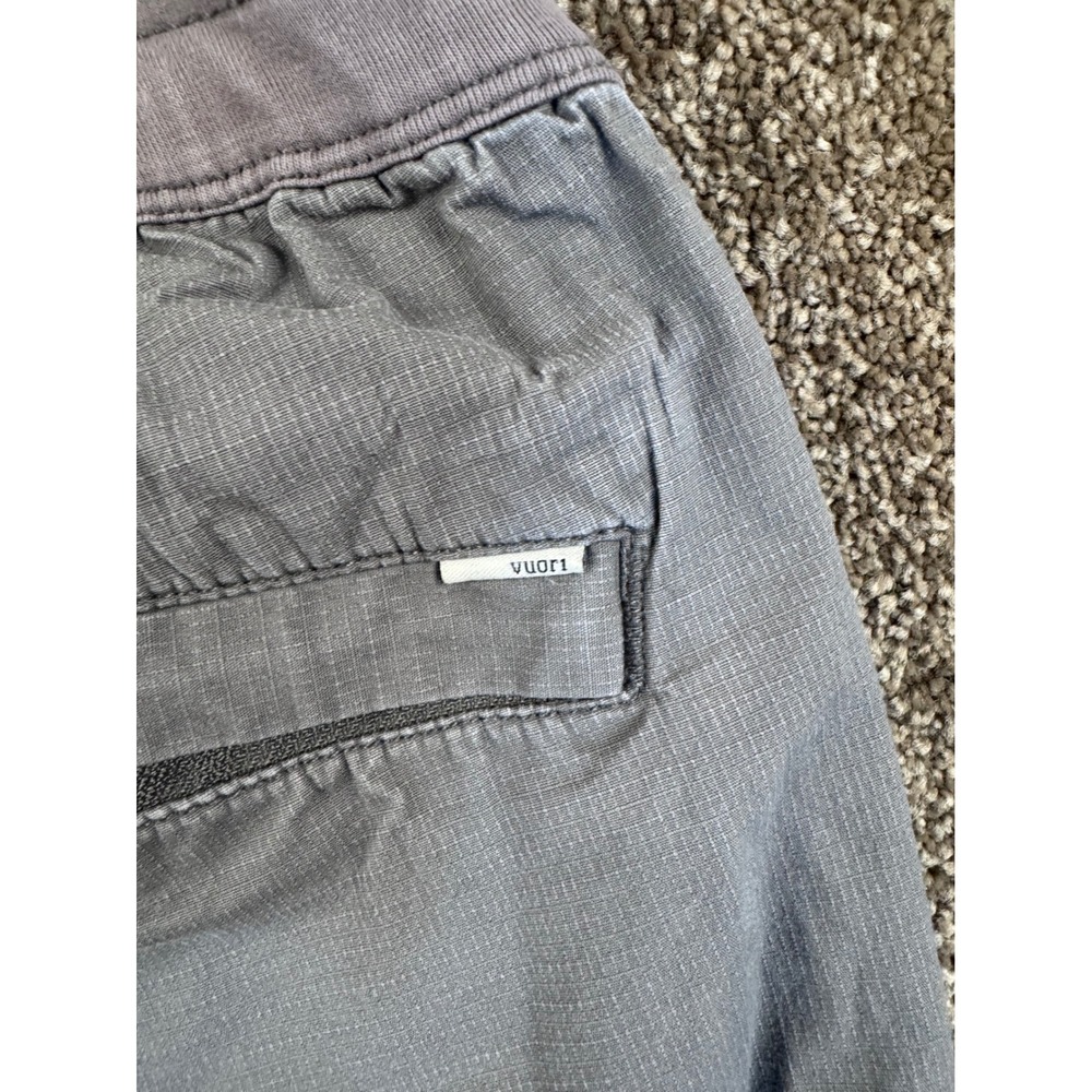 Vuori Mens Grey Ripstop Utility Jogger Pants Drawstring Size Sm/Med 30" - Picture 9 of 11
